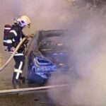 П’яний працівник автосервісу влаштував у Львові дві ДТП на машині клієнта, авто згоріло