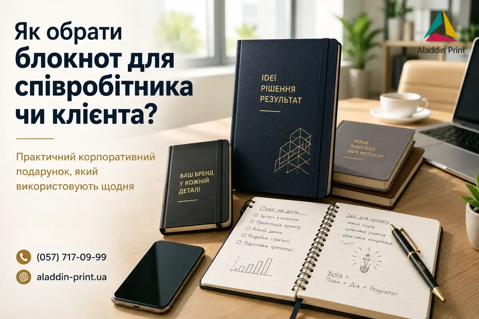 Друк блокнотів у типографії Аладдін Принт