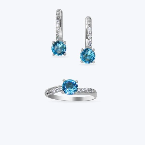 серебряный комплект