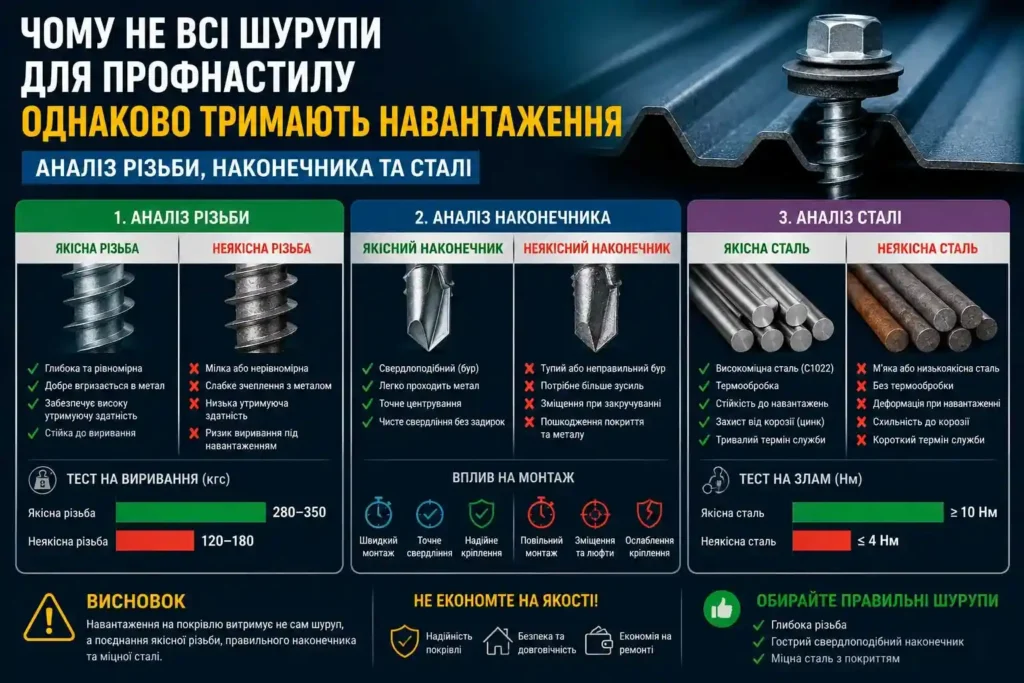 шурупи для профнастилу