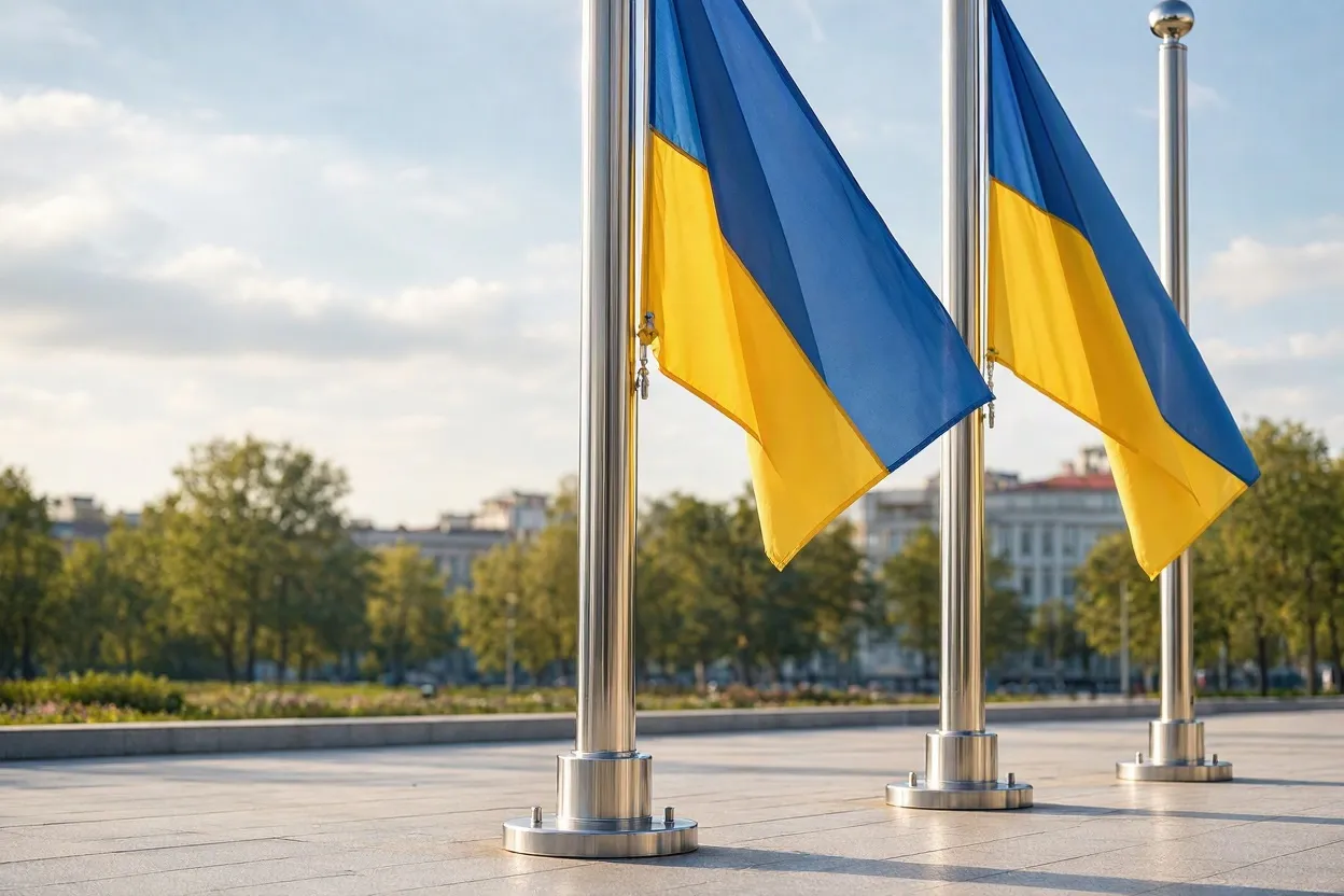 Вуличні флагштоки з нержавійки: вимоги до конструкції та монтажу